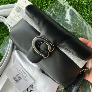 NWT Coach Pillow Tabby 18 Nappa Leather in black